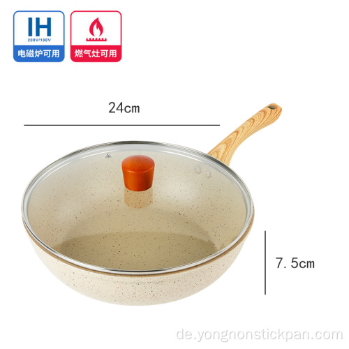 Gewerblicher Haushalt 24cm Wok mit Deckel